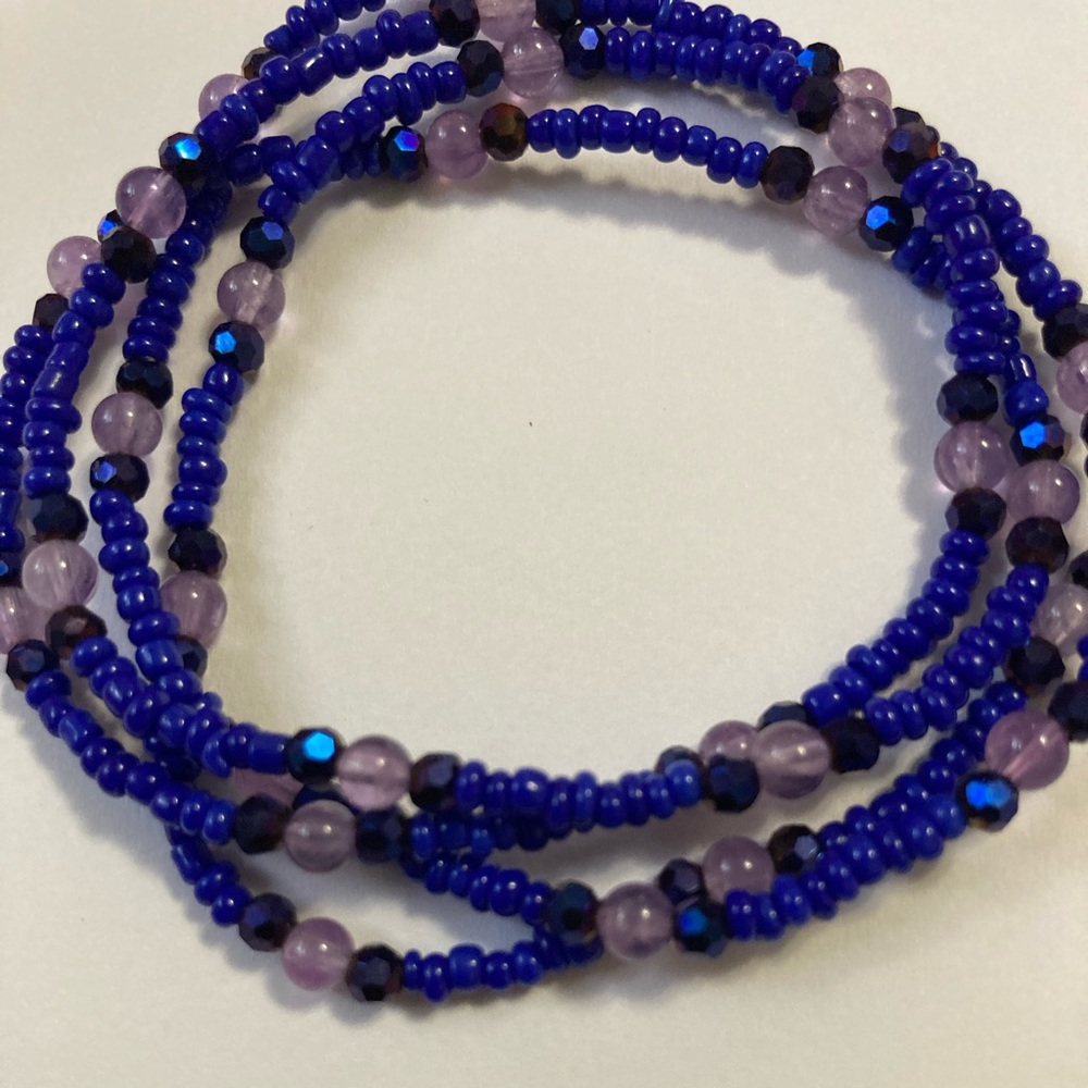 Amethyst Crystal Waist Beads